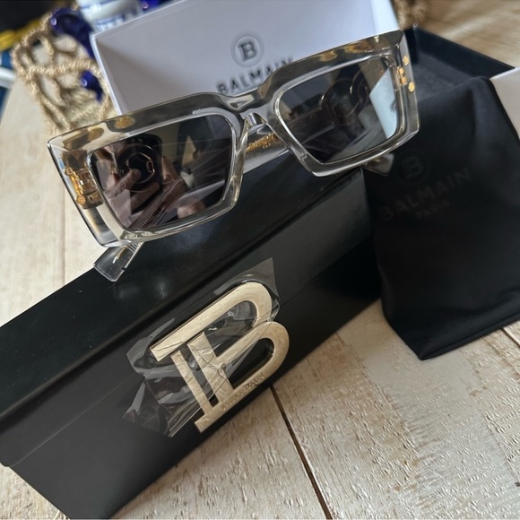 Chic Balmain Silver Sunglasses 53MM